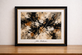 Abstract expressionism in earthy tones