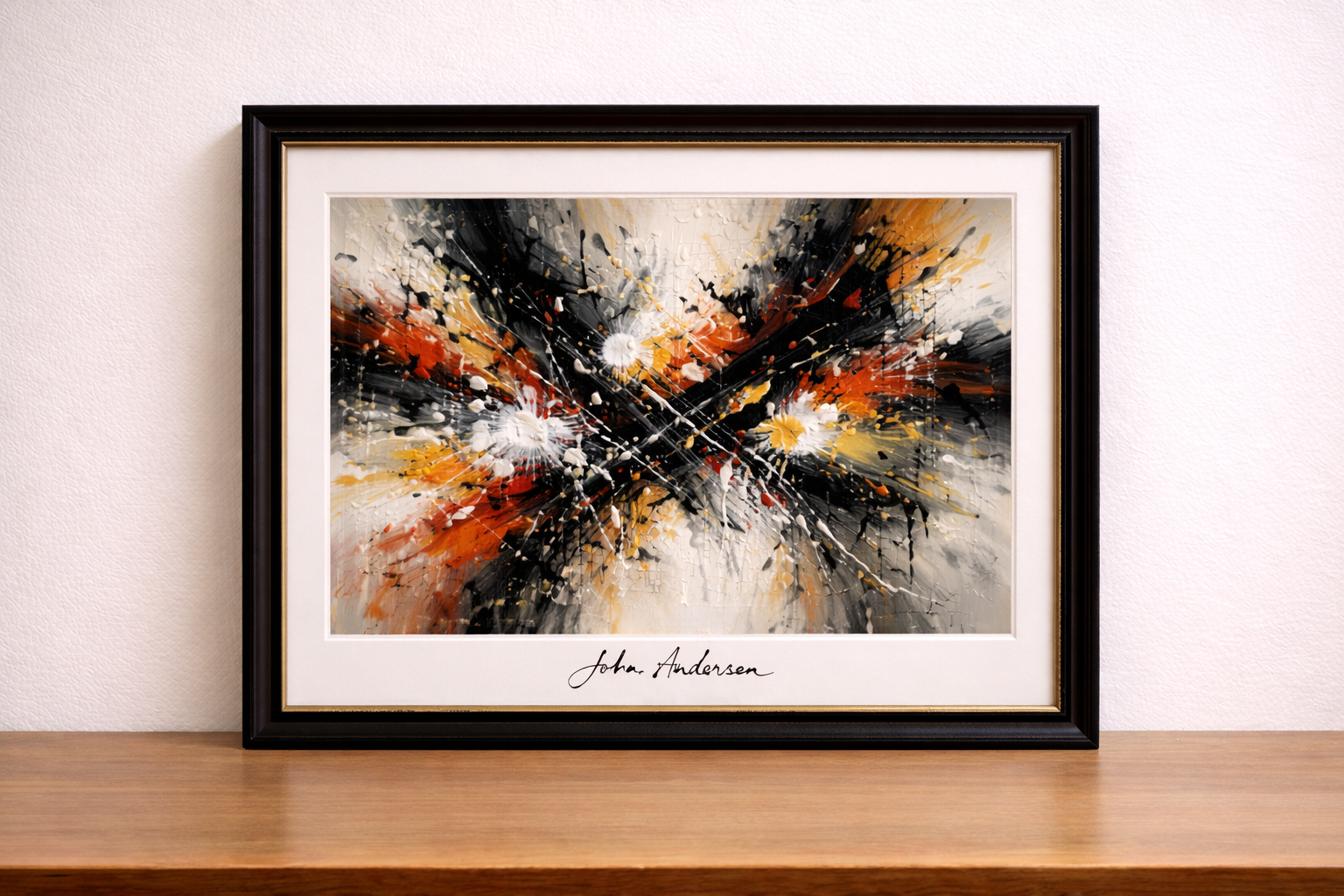 Abstract expressionism in vibrant color