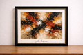 Abstract expressionism in vibrant hues