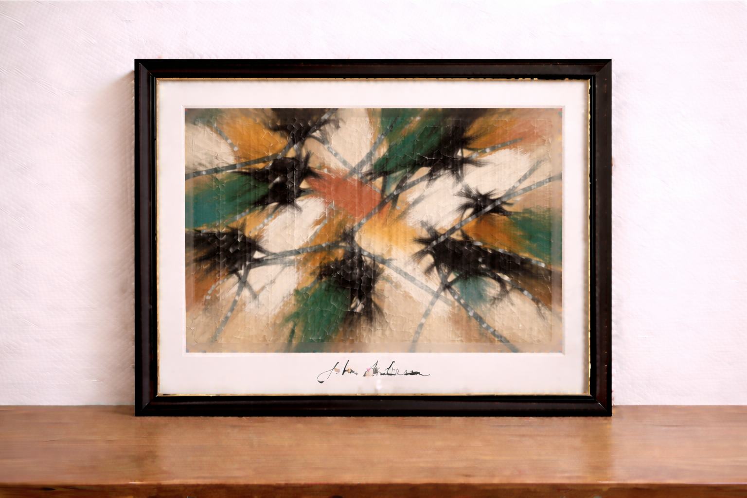 Abstract expressionism in warm tones 2