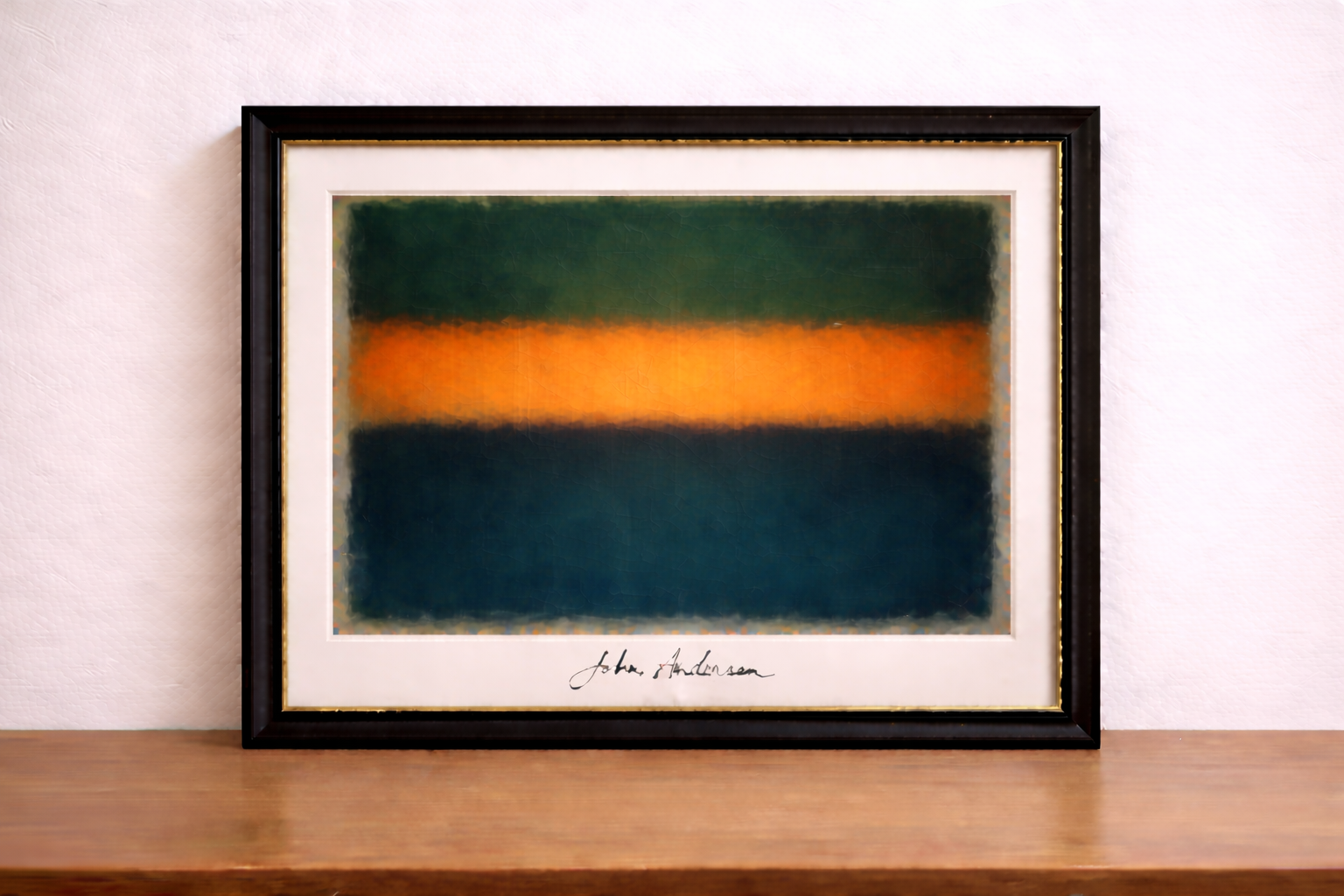 Abstract expressionism with vibrant color fields