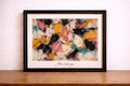 Abstract expressionist painting on display 2