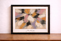 Abstract expressionist serenity in pastels
