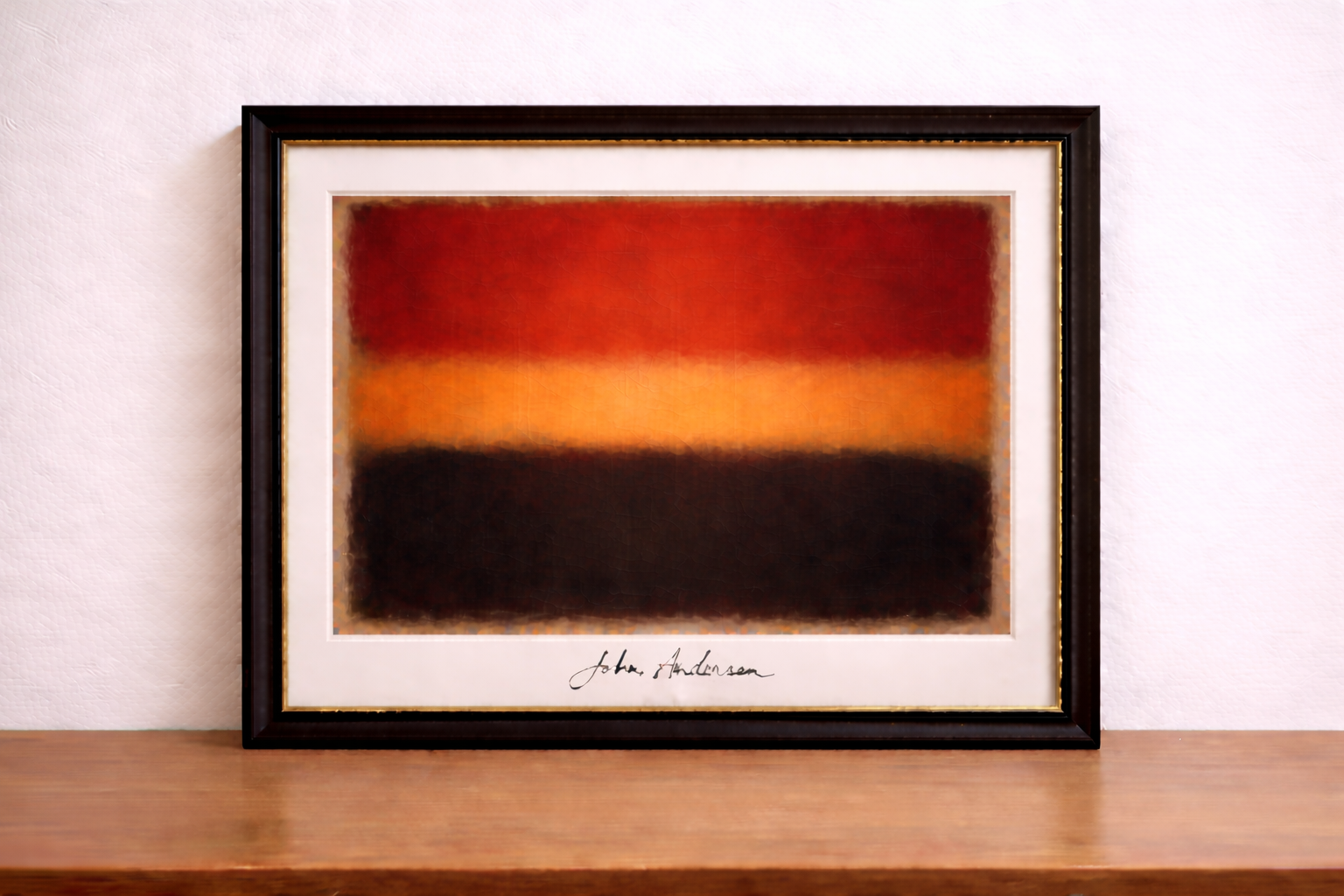 Abstraction in warm tones