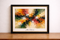 Vibrant abstract expressionism on display